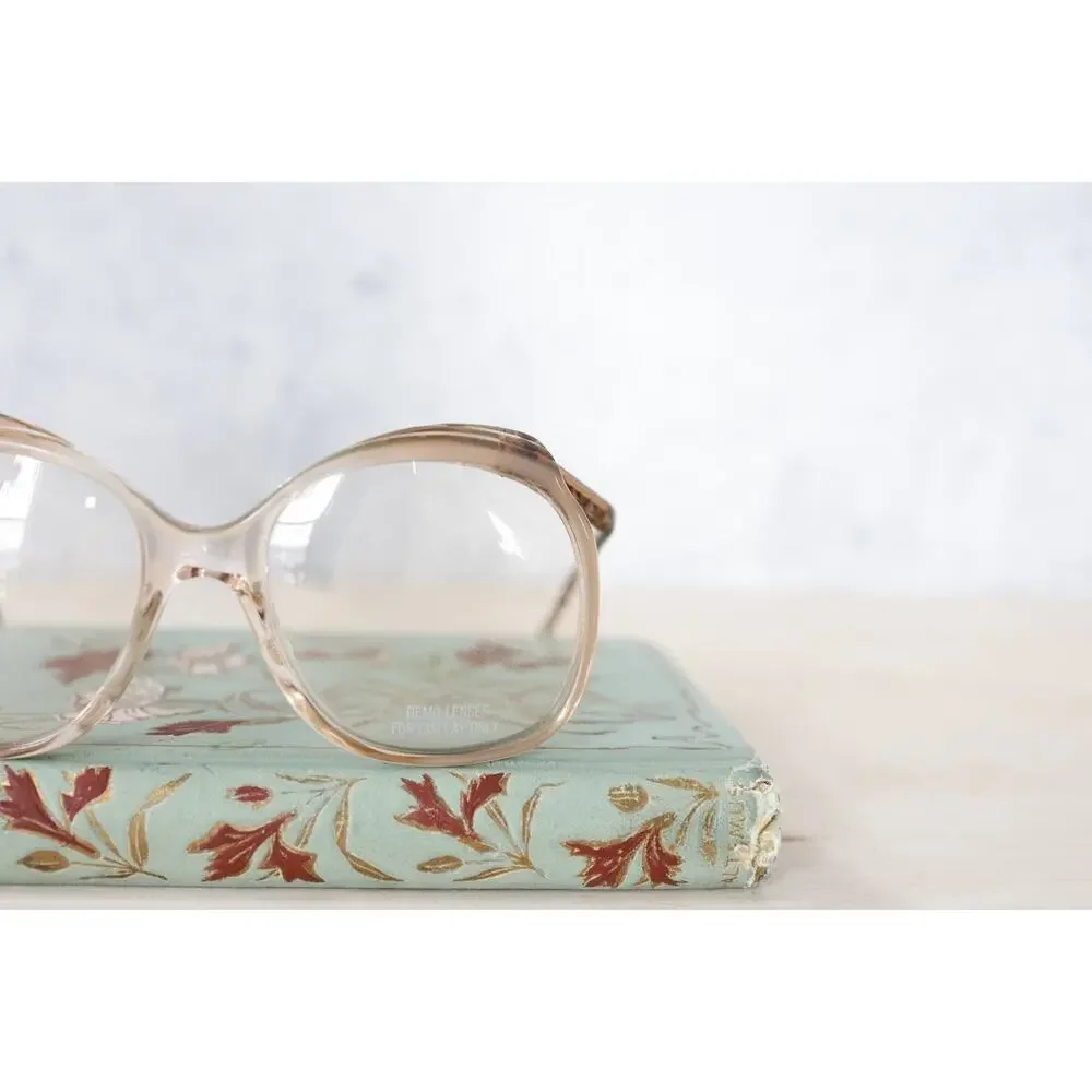 Vintage 1970s Eyeglass Frames 51-17 NOS Grandmacore Eyewear USA Made Geek